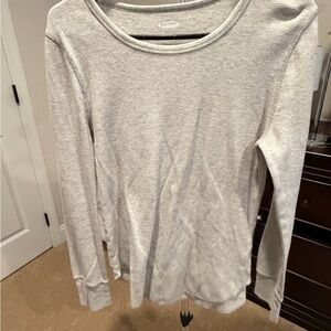Old Navy Light Gray Thermal Long Sleeve